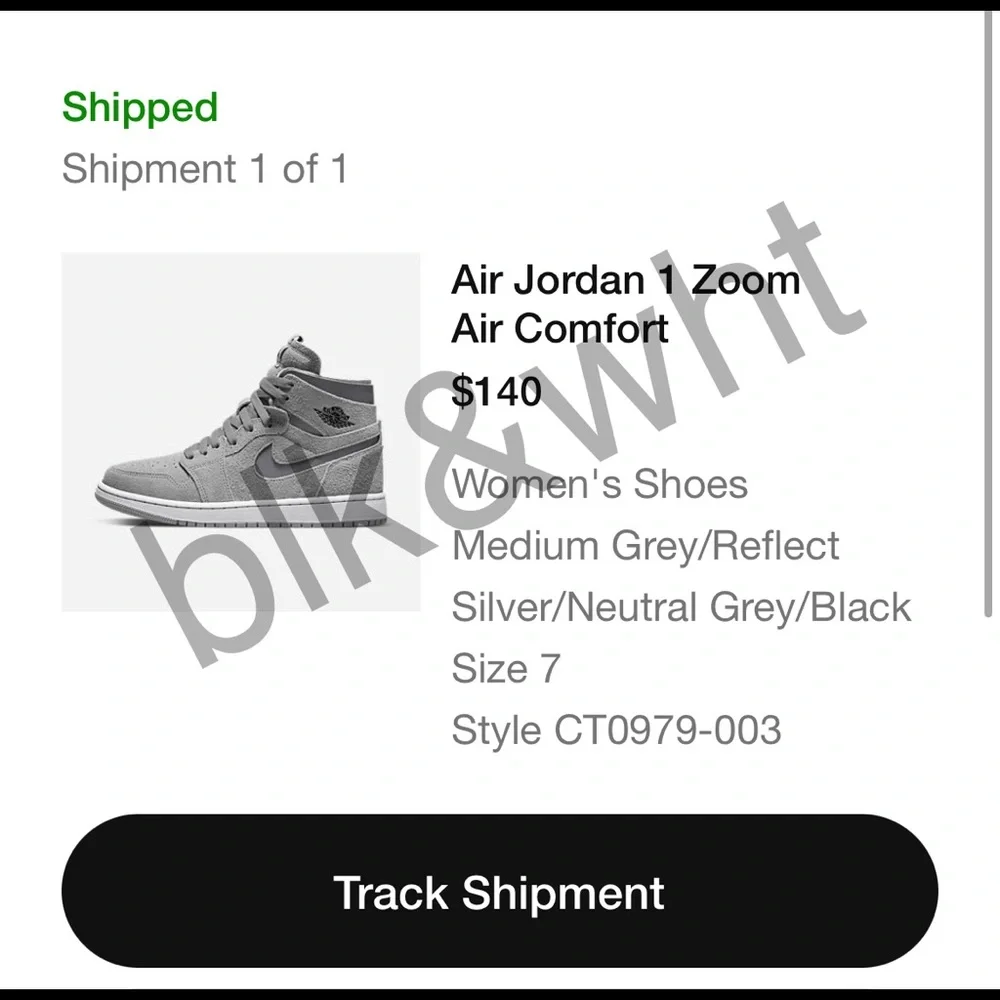 SOLD - Jordan 1 Zoom Air Comfort Grey GUARANTEED Authentic - Picture 3 of 3